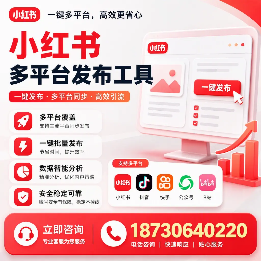 小红书多平台发布工具在 吉安 的应用与优势解析